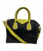 GIVENCHYジバンシィ）の古着「ANTIGONA 2WAYバッグ」｜ブラック×イエロー