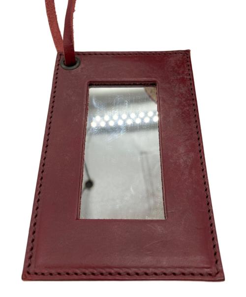 BALENCIAGA（バレンシアガ）BALENCIAGA (バレンシアガ) ラフィアバッグ レッド×ベージュの古着・服飾アイテム