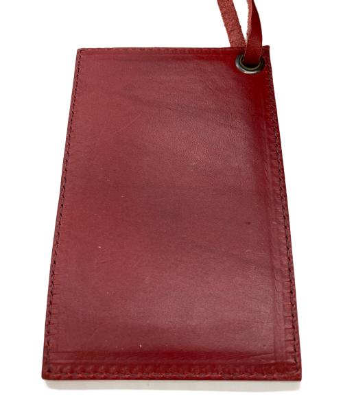 BALENCIAGA（バレンシアガ）BALENCIAGA (バレンシアガ) ラフィアバッグ レッド×ベージュの古着・服飾アイテム