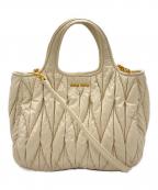 MIU MIUミュウミュウ）の古着「マテラッセ 2WAYバッグ」｜アイボリー