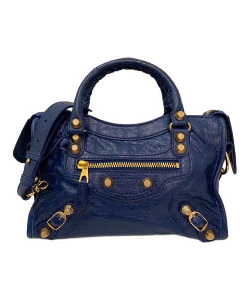 BALENCIAGA（バレンシアガ）BALENCIAGA (バレンシアガ) ジャイアント ミニシティ 2WAYバッグ ブルーの古着・服飾アイテム