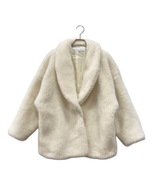 Whim Gazette（ウィムガゼット）Whim Gazette (ウィムガゼット) エコBOAコート アイボリー サイズ:FREEの古着・服飾アイテム