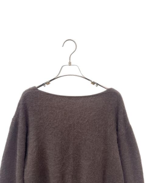 Aimeine（エメイン）Aimeine (エメイン) フォックスカシミヤオフショルニット ブラウン サイズ:FREEの古着・服飾アイテム