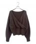 Aimeine（エメイン）の古着「フォックスカシミヤオフショルニット」｜ブラウン