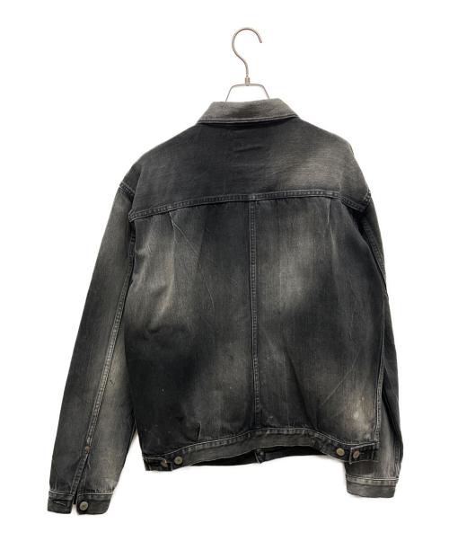 Denham（デンハム）Denham (デンハム) ダメージ加工デニムジャケット ブラック サイズ:X-LARGEの古着・服飾アイテム