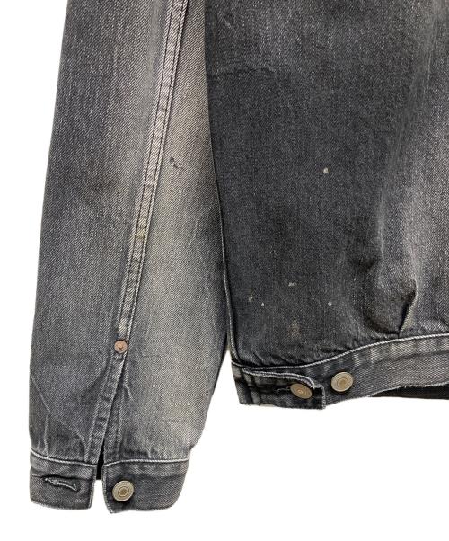 Denham（デンハム）Denham (デンハム) ダメージ加工デニムジャケット ブラック サイズ:X-LARGEの古着・服飾アイテム