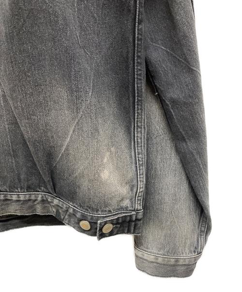 Denham（デンハム）Denham (デンハム) ダメージ加工デニムジャケット ブラック サイズ:X-LARGEの古着・服飾アイテム