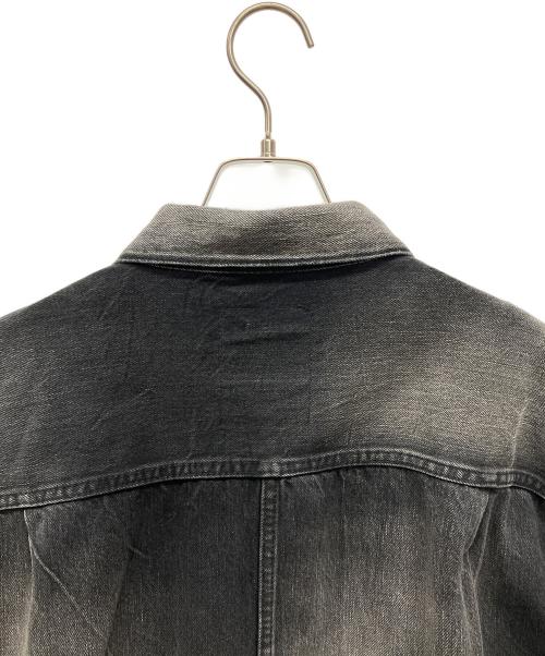 Denham（デンハム）Denham (デンハム) ダメージ加工デニムジャケット ブラック サイズ:X-LARGEの古着・服飾アイテム