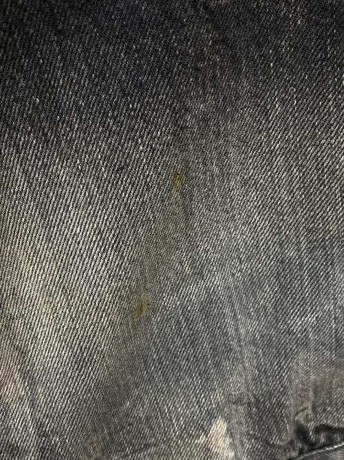 Denham（デンハム）Denham (デンハム) ダメージ加工デニムジャケット ブラック サイズ:X-LARGEの古着・服飾アイテム
