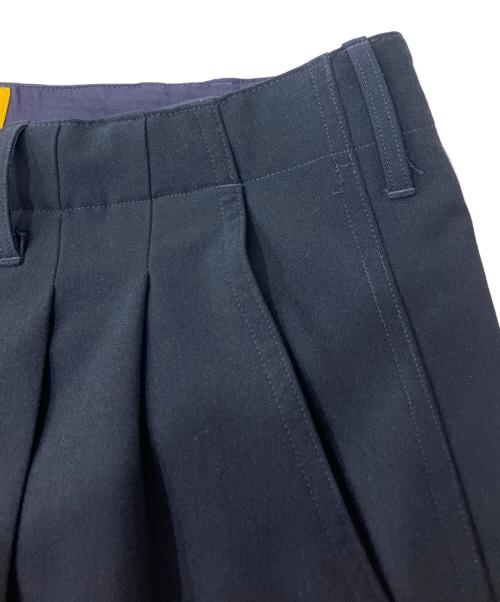 FAT（エフエーティー）FAT (エフエーティー) SLACKLAXタックパンツ ネイビー サイズ:FATの古着・服飾アイテム