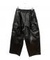 MAGIC STICK（マジックスティック）の古着「Synthetic Leather Wide BDU Pants」｜ブラック