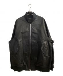 s'yte（サイト）の古着「Water Repellent Taffeta Big MA-1」｜ブラック