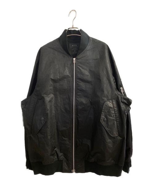 s'yte（サイト）s'yte (サイト) Water Repellent Taffeta Big MA-1 ブラック サイズ:3の古着・服飾アイテム