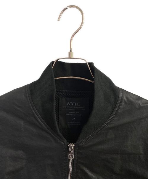s'yte（サイト）s'yte (サイト) Water Repellent Taffeta Big MA-1 ブラック サイズ:3の古着・服飾アイテム