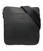 LACOSTEラコステ）の古着「スクエアショルダーバッグ」｜ブラック