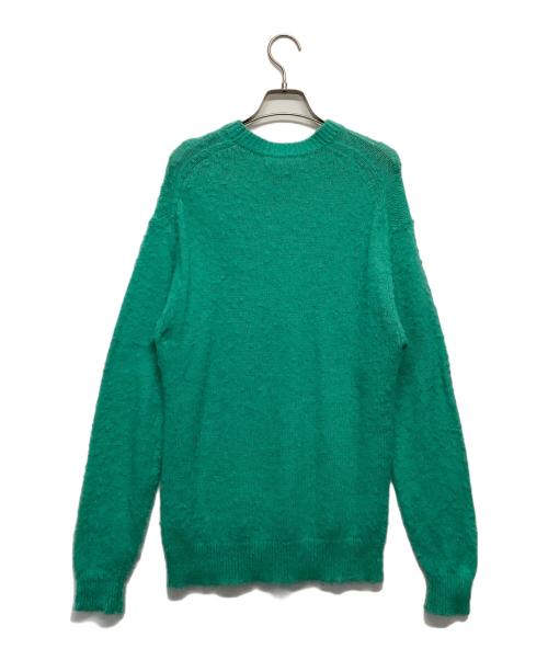 AURALEE（オーラリー）AURALEE (オーラリー) BRUSHED WOOL CASHMERE SILK KNIT P/O グリーンの古着・服飾アイテム