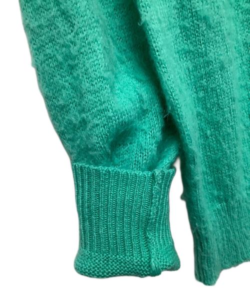 AURALEE（オーラリー）AURALEE (オーラリー) BRUSHED WOOL CASHMERE SILK KNIT P/O グリーンの古着・服飾アイテム