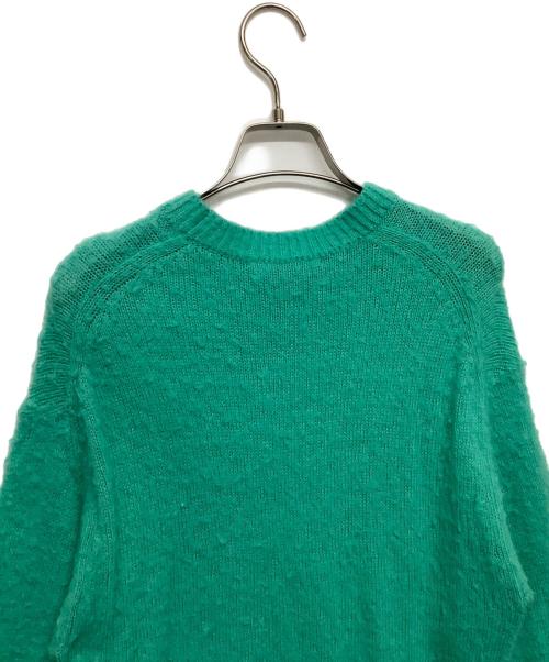 AURALEE（オーラリー）AURALEE (オーラリー) BRUSHED WOOL CASHMERE SILK KNIT P/O グリーンの古着・服飾アイテム