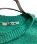 中古・古着 AURALEE (オーラリー) BRUSHED WOOL CASHMERE SILK KNIT P/O グリーン：18000円