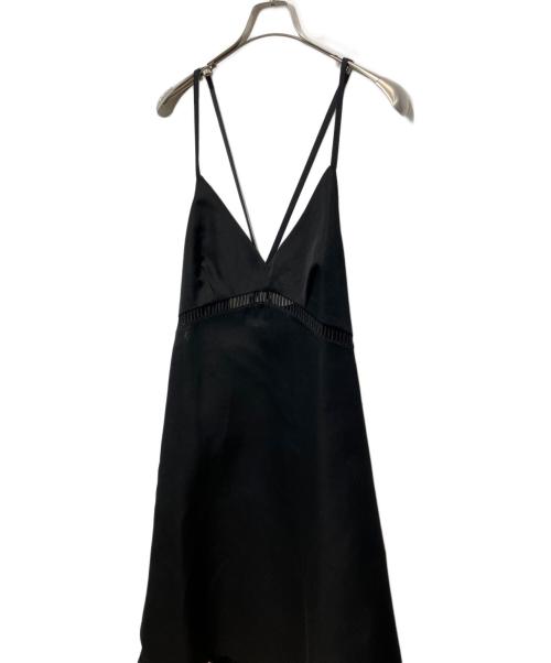 sacai（サカイ）sacai (サカイ) ファイユ ドレス ブラック サイズ:2の古着・服飾アイテム