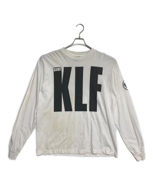 SAINT MICHAEL（セントマイケル）SAINT MICHAEL (セントマイケル) The KLF (ザ・ケイエルエフ) KLF LS TEE ホワイト サイズ:Lの古着・服飾アイテム