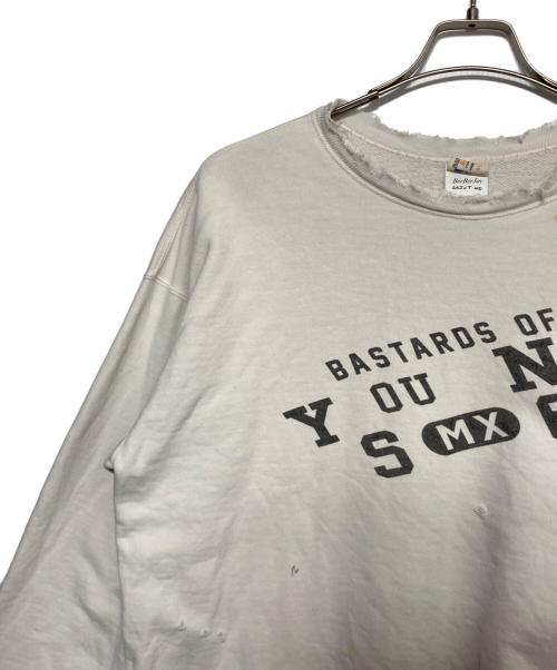 SAINT MICHAEL（セントマイケル）SAINT MICHAEL (セントマイケル) BerBerJin (ベンベルジン) Crew Neck Sweat Young ホワイト サイズ:Lの古着・服飾アイテム