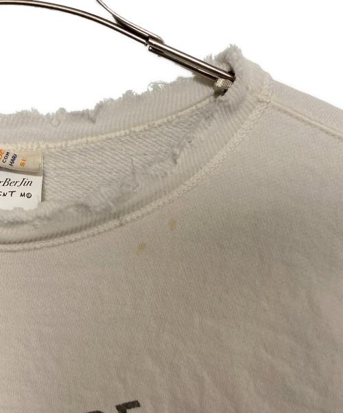 SAINT MICHAEL（セントマイケル）SAINT MICHAEL (セントマイケル) BerBerJin (ベンベルジン) Crew Neck Sweat Young ホワイト サイズ:Lの古着・服飾アイテム