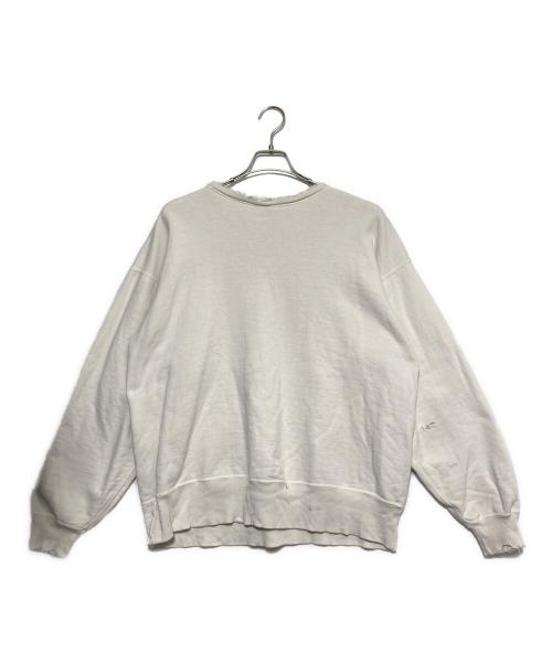 SAINT MICHAEL（セントマイケル）SAINT MICHAEL (セントマイケル) BerBerJin (ベンベルジン) Crew Neck Sweat Young ホワイト サイズ:Lの古着・服飾アイテム