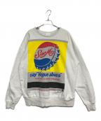 SAINT MICHAELセントマイケル）の古着「25AW CRW NECK SWT VAGUE ABUSE WHITE」｜ホワイト