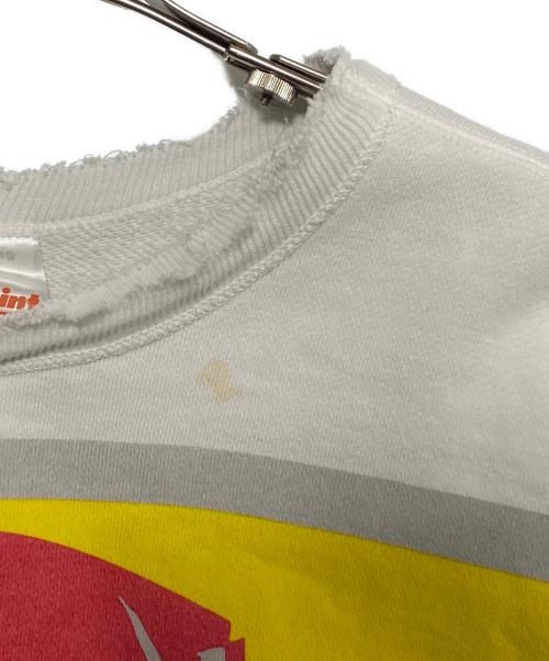 SAINT MICHAEL（セントマイケル）SAINT MICHAEL (セントマイケル) 25AW CRW NECK SWT VAGUE ABUSE WHITE ホワイト サイズ:Lの古着・服飾アイテム