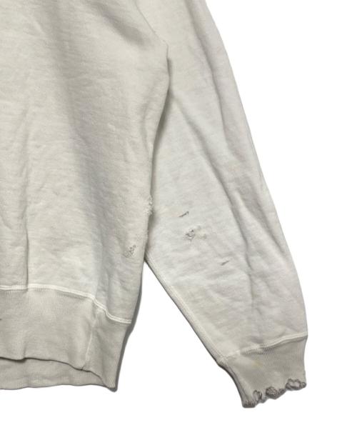 SAINT MICHAEL（セントマイケル）SAINT MICHAEL (セントマイケル) 25AW CRW NECK SWT VAGUE ABUSE WHITE ホワイト サイズ:Lの古着・服飾アイテム