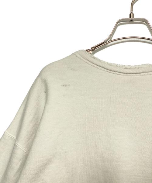 SAINT MICHAEL（セントマイケル）SAINT MICHAEL (セントマイケル) 25AW CRW NECK SWT VAGUE ABUSE WHITE ホワイト サイズ:Lの古着・服飾アイテム