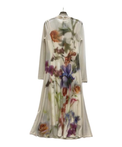 Ameri（アメリ）Ameri (アメリ) SMOKE FLOWER FLARE DRESS/0125105720100 オフホワイト サイズ:Sの古着・服飾アイテム