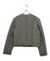 NOUNLESS (ナウンレス) コンパクトボンディングツイードジャケット グレー サイズ:1：10000円