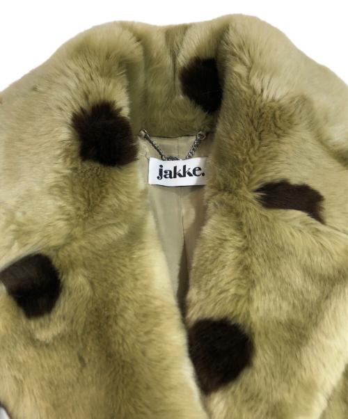 Jakke（ジャッキー）jakke (ジャッキー) フェイクファーコート オリーブ サイズ:SIZE 38の古着・服飾アイテム