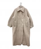 Ameriアメリ）の古着「DEFORMATION COLLAR SHAGGY COAT」｜ベージュ