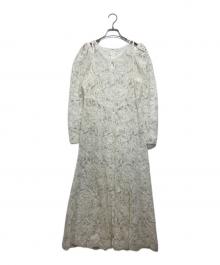 JILL STUART（ジルスチュアート）の古着「コードエンブロイダリーワンピース」｜ホワイト