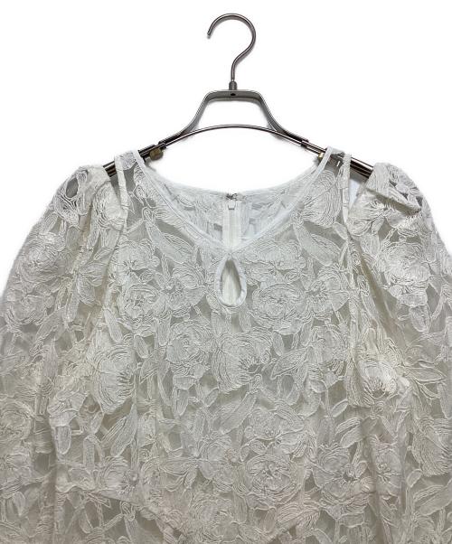 JILL STUART（ジルスチュアート）JILL STUART (ジルスチュアート) コードエンブロイダリーワンピース ホワイト サイズ:2の古着・服飾アイテム