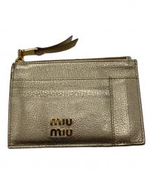 MIU MIU（ミュウミュウ）の古着「フラグメントケース」｜メタリックゴールド