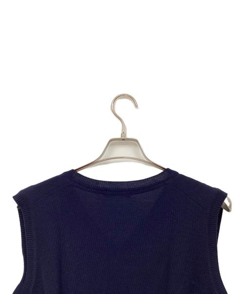 BURBERRY BLACK LABEL（バーバリーブラックレーベル）BURBERRY BLACK LABEL (バーバリーブラックレーベル) ウールベスト ネイビー サイズ:4の古着・服飾アイテム