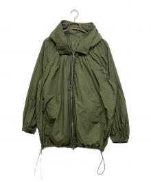 CINOH（チノ）の古着「NYLON HOODIE BLOUSON」｜カーキ