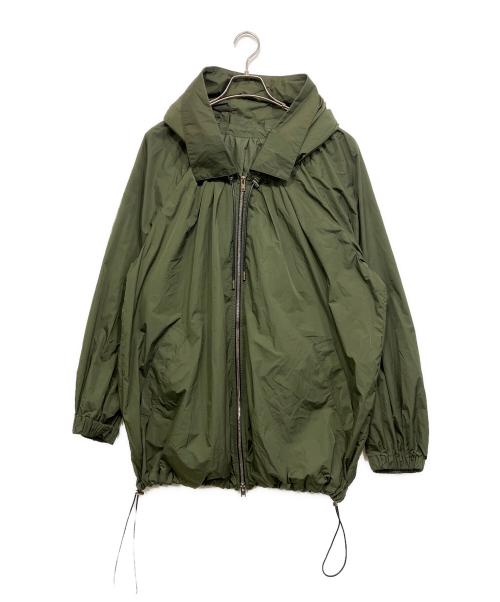 CINOH（チノ）CINOH (チノ) NYLON HOODIE BLOUSON カーキ サイズ:38の古着・服飾アイテム