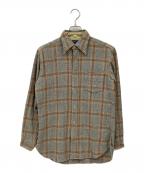 PENDLETONペンドルトン）の古着「ウールチェックシャツ」｜グレー×ベージュ