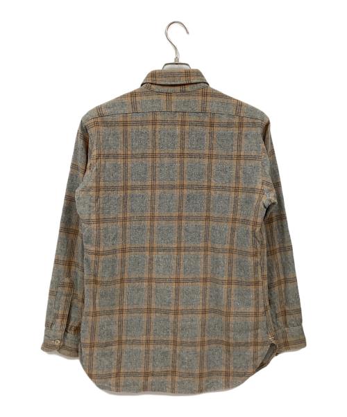 PENDLETON（ペンドルトン）PENDLETON (ペンドルトン) ウールチェックシャツ グレー×ベージュ サイズ:Mの古着・服飾アイテム