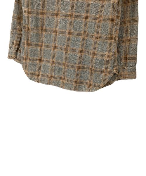 PENDLETON（ペンドルトン）PENDLETON (ペンドルトン) ウールチェックシャツ グレー×ベージュ サイズ:Mの古着・服飾アイテム