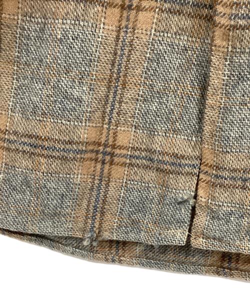 PENDLETON（ペンドルトン）PENDLETON (ペンドルトン) ウールチェックシャツ グレー×ベージュ サイズ:Mの古着・服飾アイテム