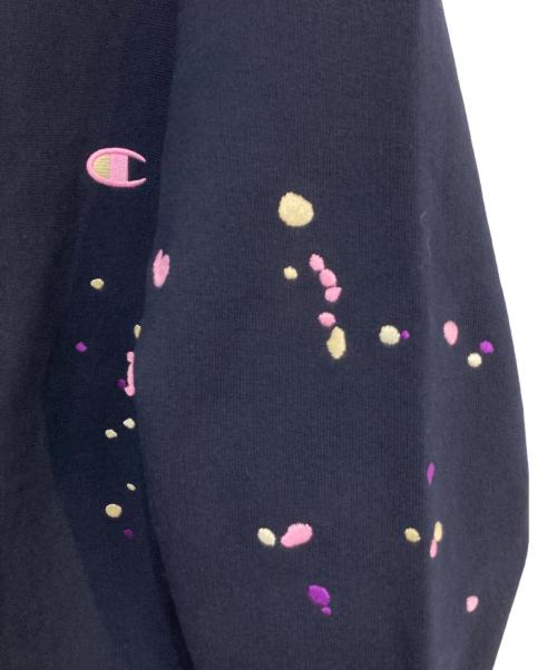 Champion（チャンピオン）Champion (チャンピオン) JOURNAL STANDARD relume (ジャーナルスタンダード レリューム) リバースウィーブ刺繍スプラッシュスウェット ネイビー サイズ:XLの古着・服飾アイテム