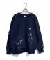Champion（チャンピオン）の古着「リバースウィーブ刺繍スプラッシュスウェット」｜ネイビー