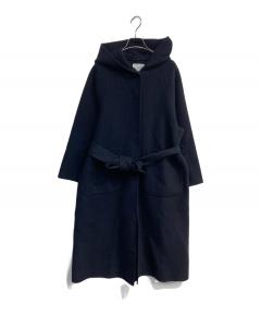 中古・古着通販】HYKE (ハイク) ウールメルトンノーカラーコート
