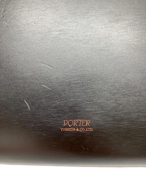PORTER（ポーター）PORTER (ポーター) レザークラッチバッグ ブラックの古着・服飾アイテム